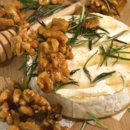 The Party Connection’s Rosemary Baked Brie with Candied Walnuts